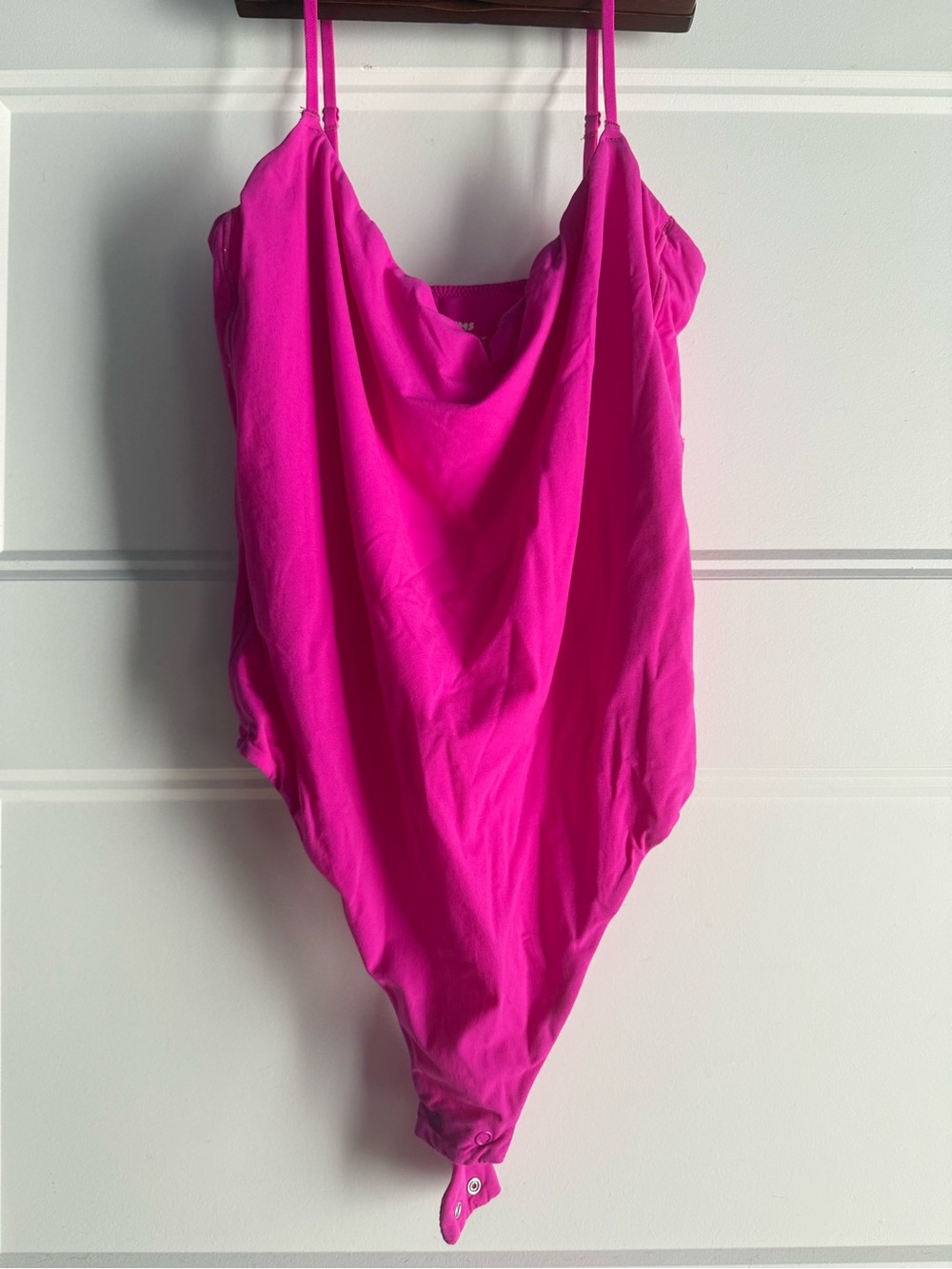 Skims Bright Pink One-Piece Bodysuit